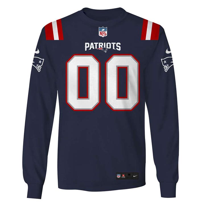NFL New England Patriots Custom Name And Number 3D Hoodie, Shirt2