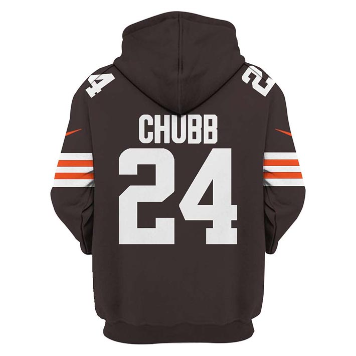 NFL Nick Chubb Stats 3D Hoodie, Shirt1