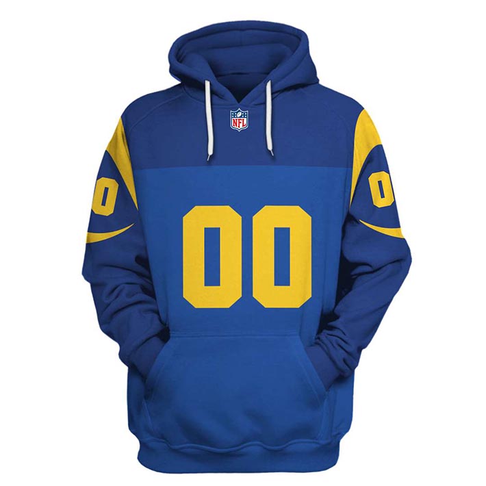 NFL Los Angeles Rams Custom Name And Number 3D Hoodie, Shirt – LIMITED EDITION