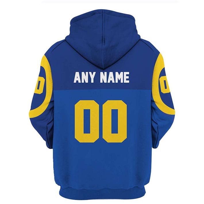 National Football League Los Angeles Rams Custom Name And Number 3D Hoodie, Shirt1