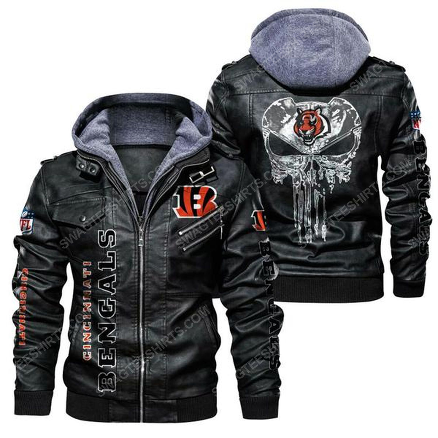 [special edition] National football league cincinnati bengals leather jacket – Maria