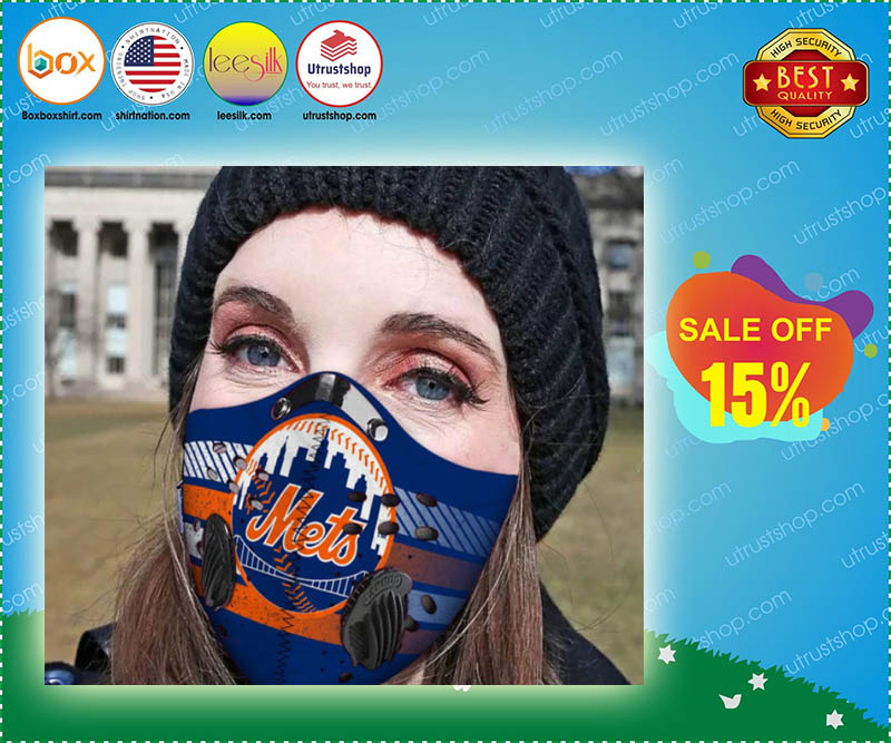 New York Mets filter face mask 1