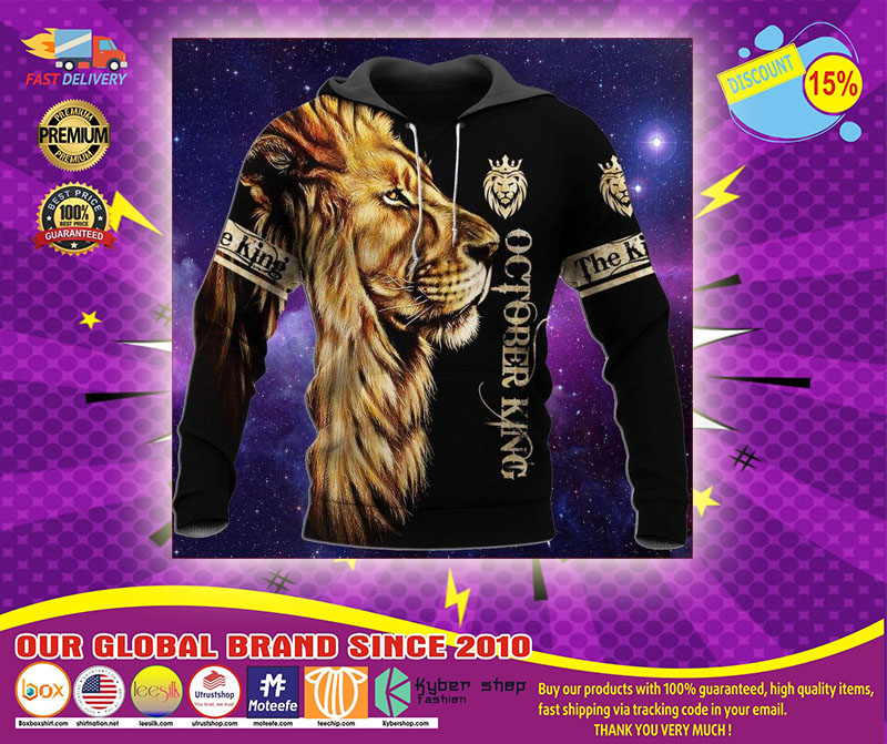 October lion king 3d hoodie1