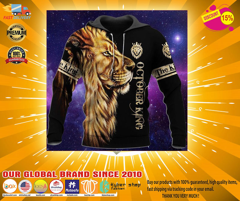 October lion king 3d hoodie2