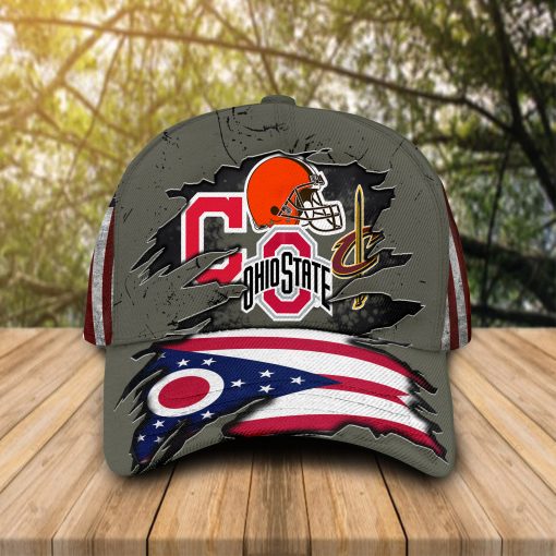 Ohio State Buckeyes, Cleveland Cavaliers, Cleveland Indians, Cleveland Browns Sports Teams Cap