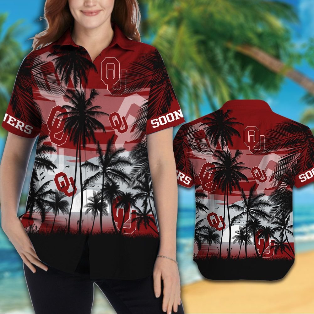 Oklahoma Sooners football Tropical hawaiian shirt (2)