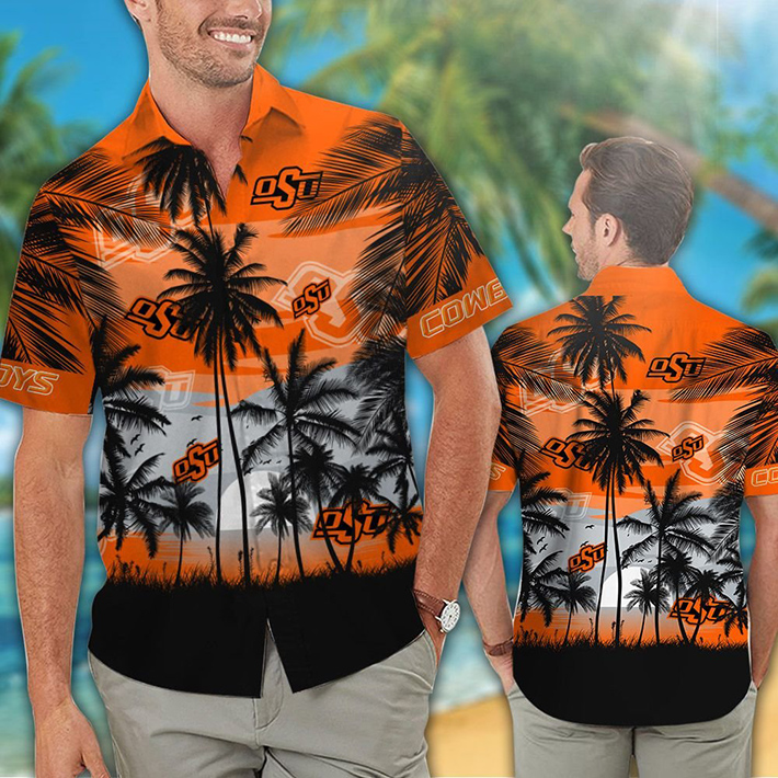 Oklahoma State Cowboys Tropical Hawaiian Shirt, Short