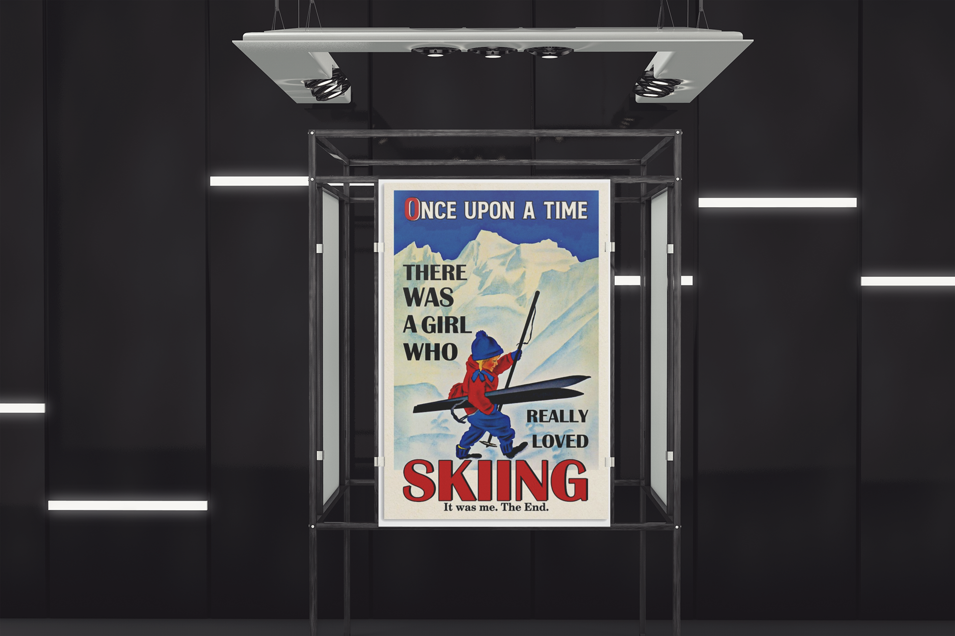 Once upon the time There was a girl who love Skiing poster 4