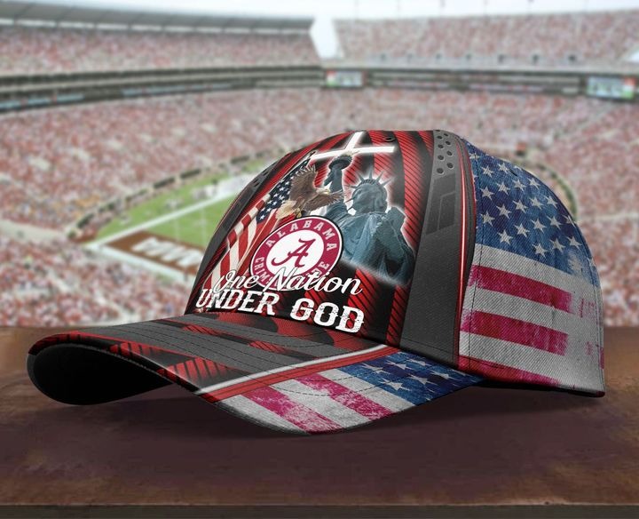 One nation Alabama Crimson Tide under god classic cap 1