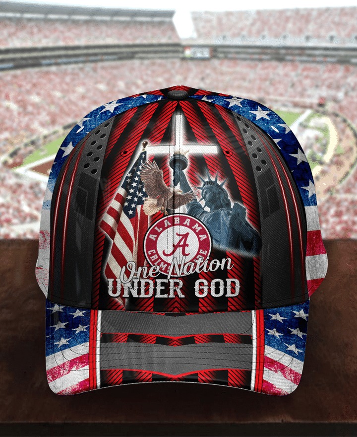 One nation Alabama Crimson Tide under god classic cap