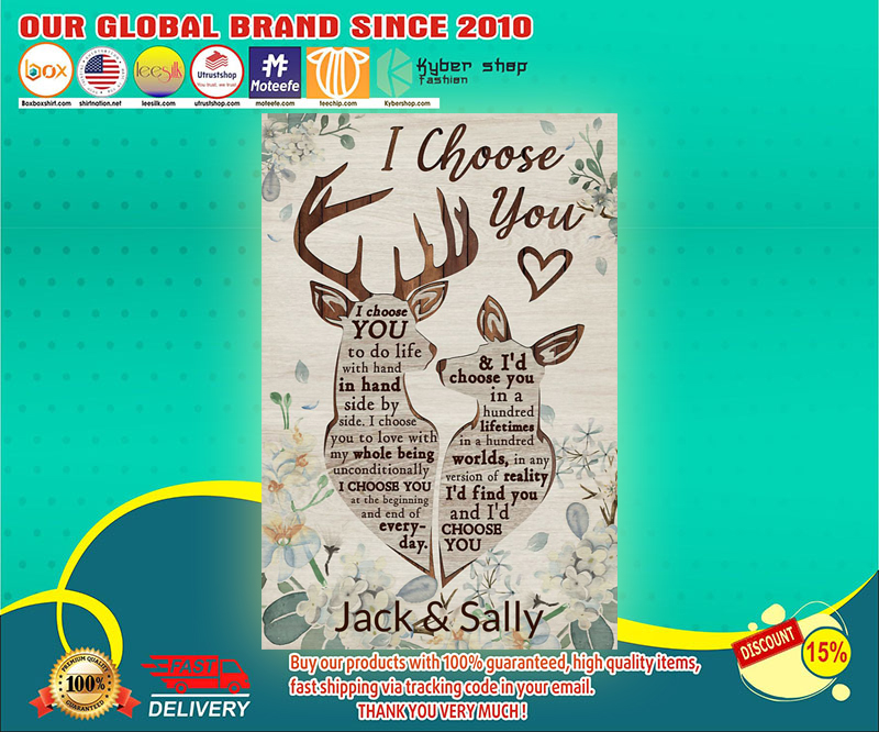 Personalized Deer I choose you poster 3