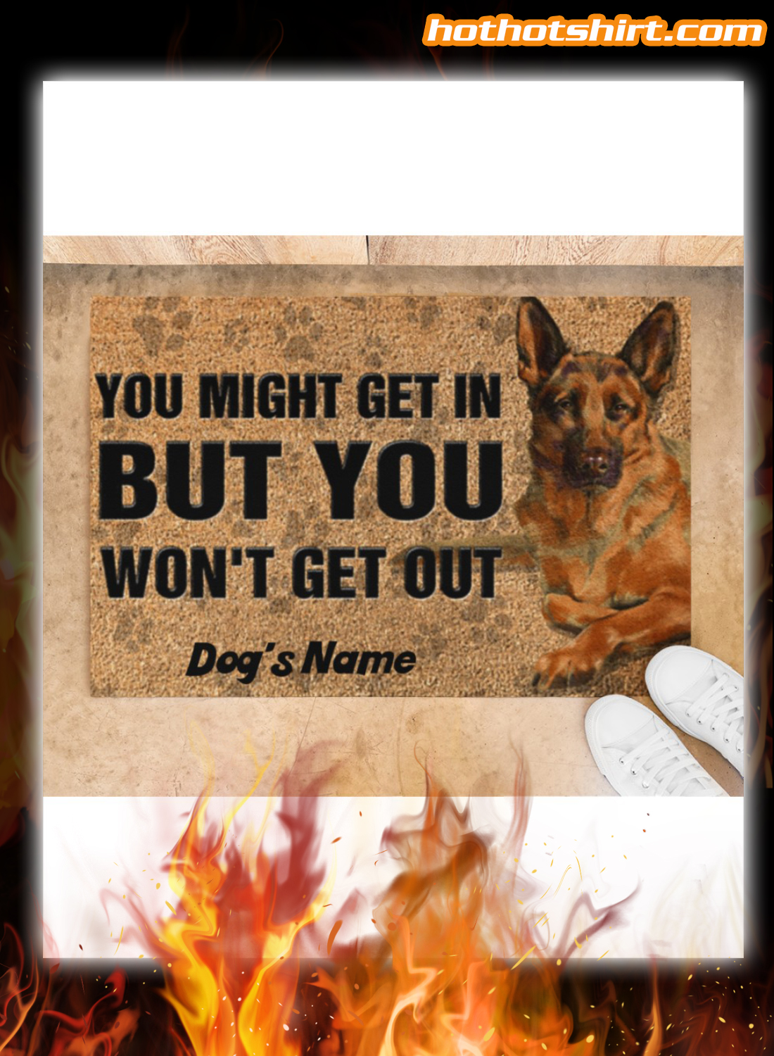 Personalized German Shepherd dog you might get in doormat 2