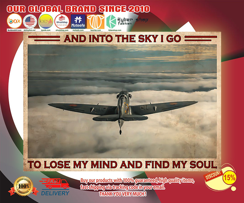 Pilot and into the sky I go to lose my mind and find my soul poster 3