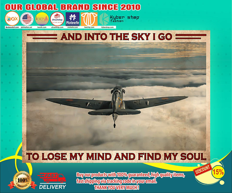 Pilot and into the sky I go to lose my mind and find my soul poster 4