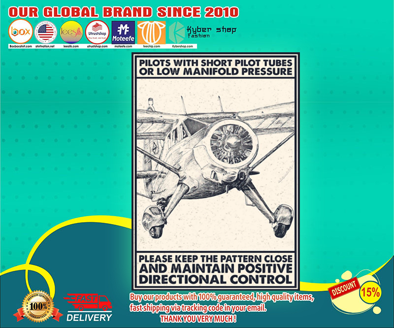 Pilots with short pilot tubes or low manifold pressure poster 3