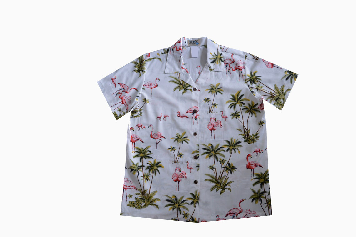 Pink Flamingo Short Sleeve Hawaiian Shirt