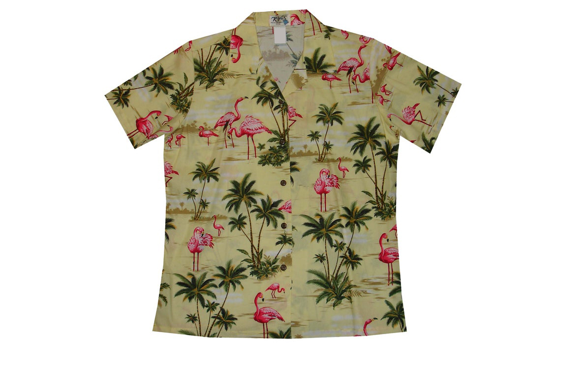 Pink Flamingo Short Sleeve Hawaiian Shirt
