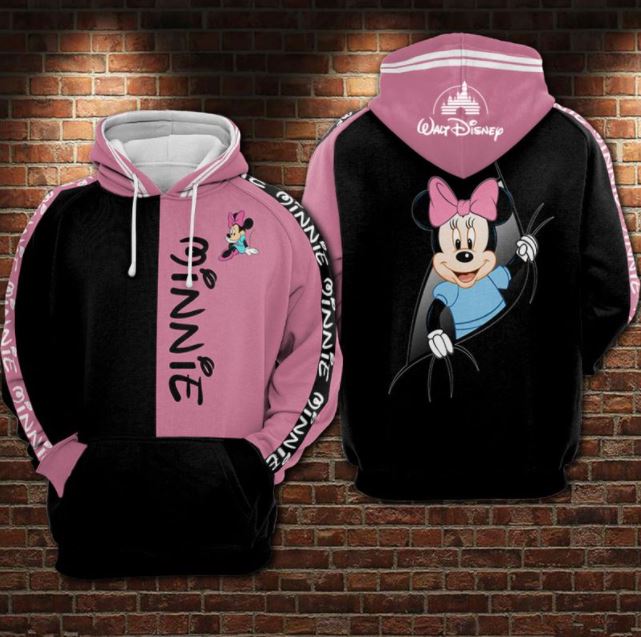 Pink Mickey Mouse 3D Hoodie