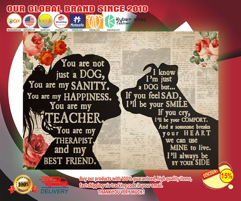 Pitbull girl therapist you are not just a dog poster 3