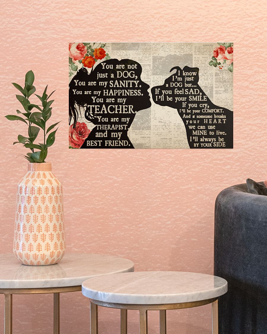 Pitbull girl therapist you are not just a dog poster 8