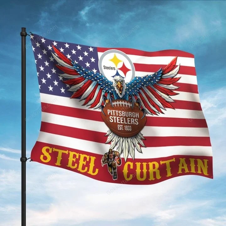 Pittsburgh Steelers American flag eagle flag – LIMITED EDITION