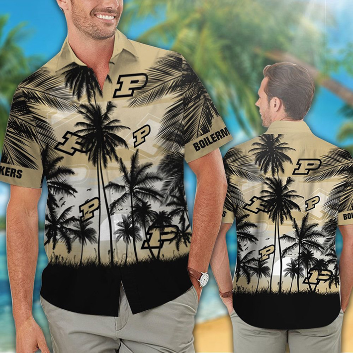 Purdue Boilermakers Tropical Hawaiian Shirt, Short