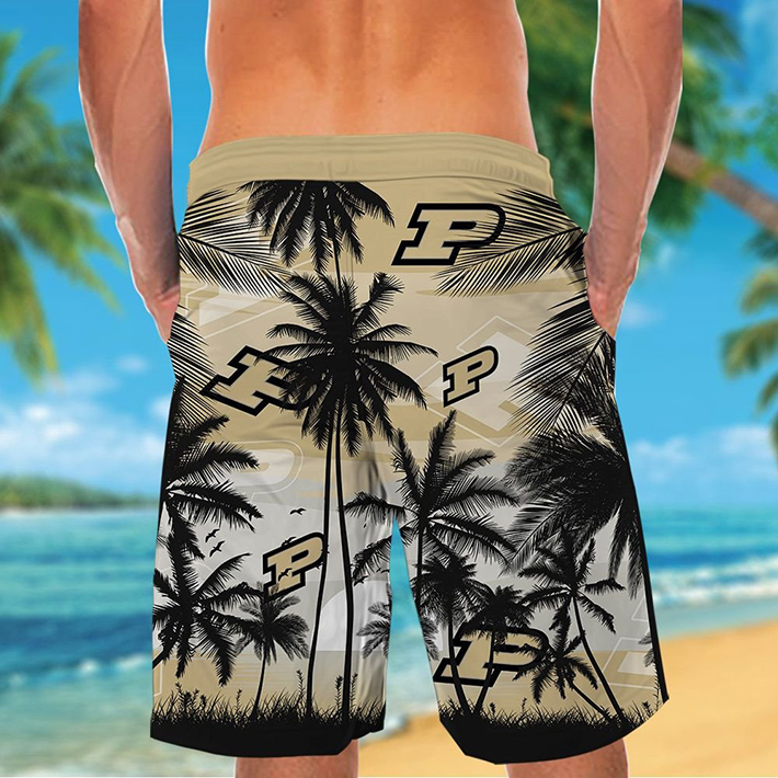 Purdue Boilermakers Tropical Hawaiian Shirt, Short4