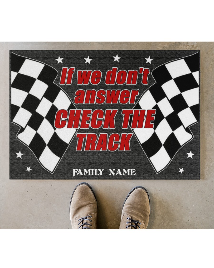 Racing if we dont answer check the track custom name doormat