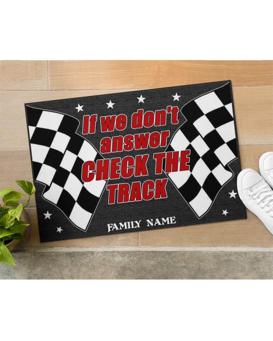 Racing if we dont answer check the track custom name doormat