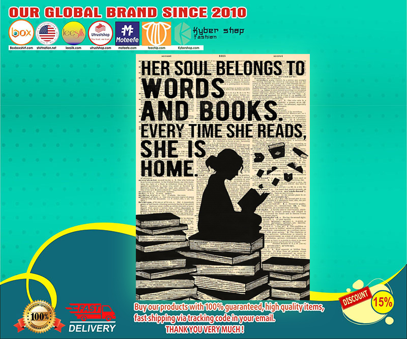 Reading her soul belongs to words and books poster 3