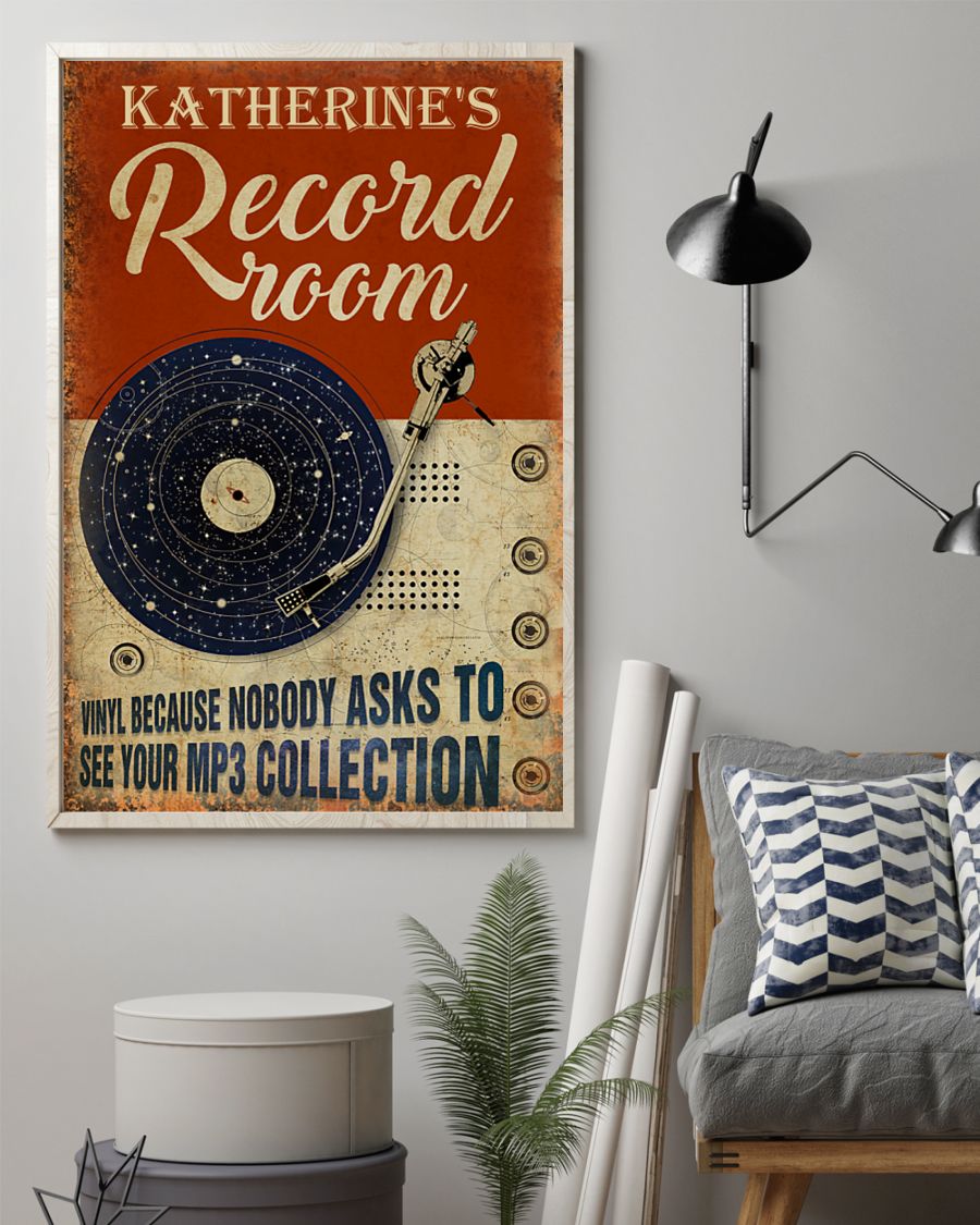 Record room vinyl because nobody asks to see your mp3 collection poster 7