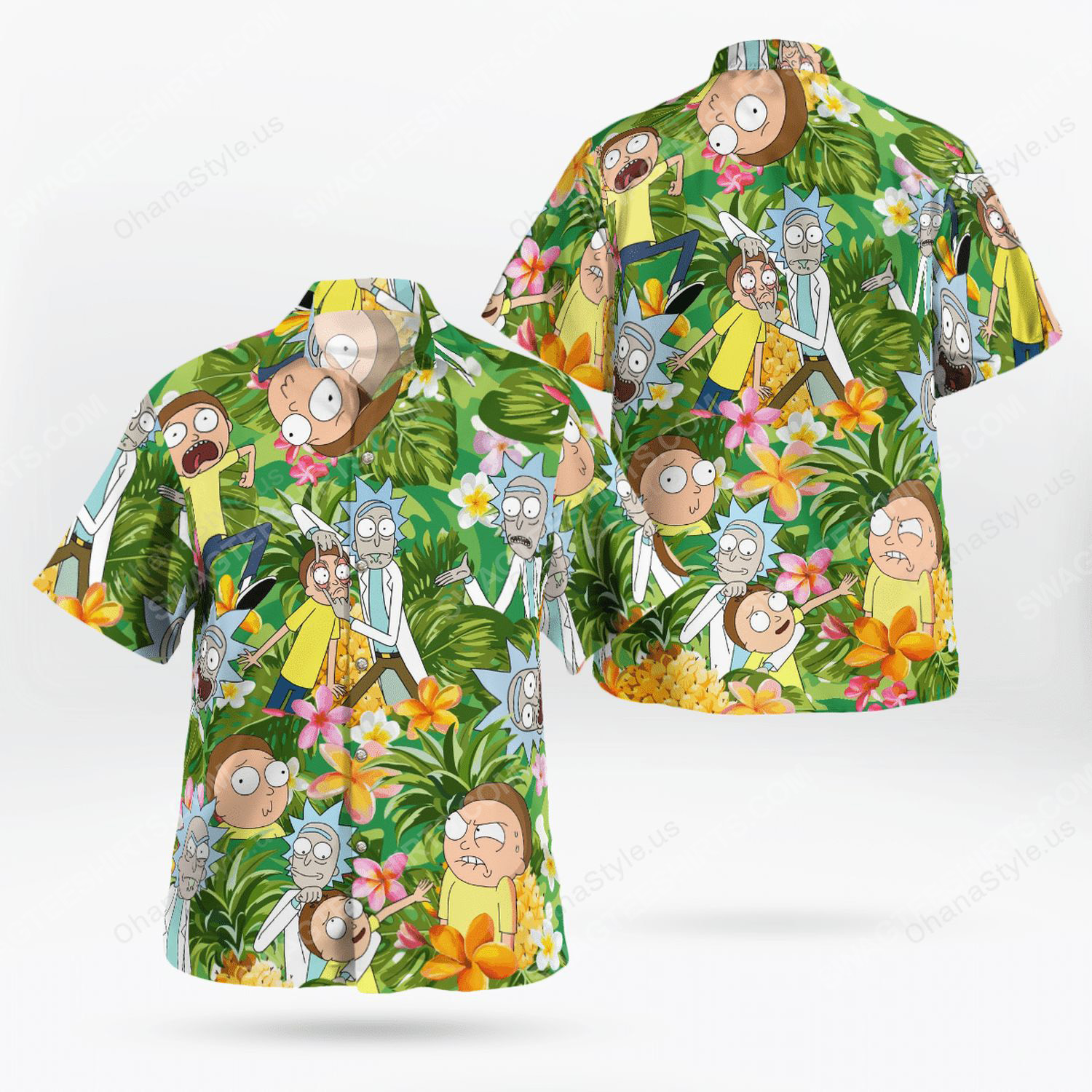 [special edition] Rick and morty tropical hawaiian shirt