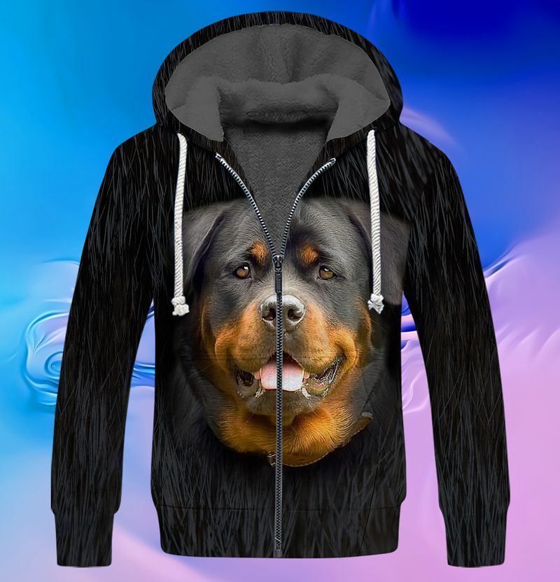 Rottweiler lover 3d full print hoodie and shirts 4
