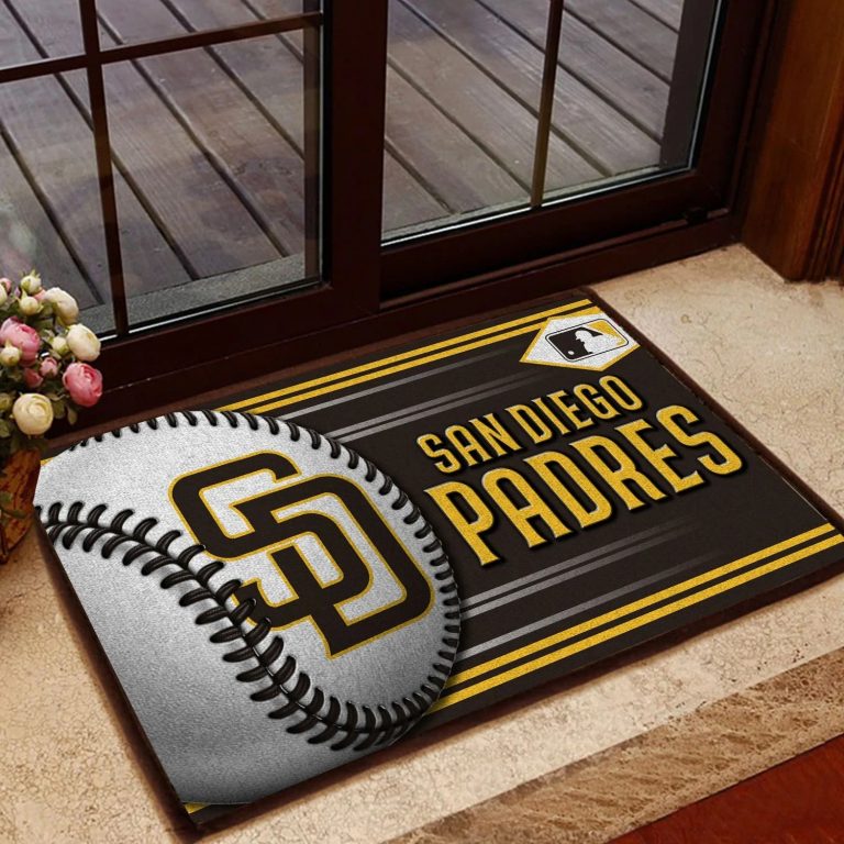 San Diego Padres Baseball Doormat1