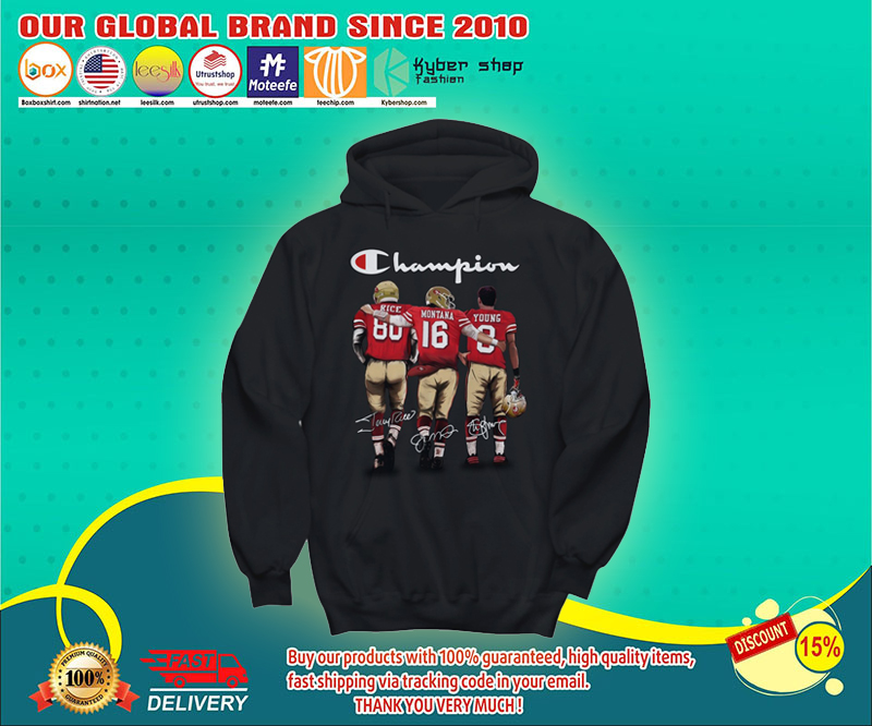 San Francisco 49er Champion rice montana young shirt 4