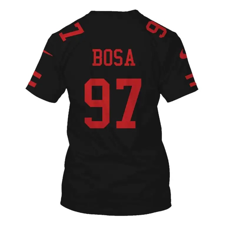San Francisco 49ers 97 Bosa 3D Shirt hoodie3