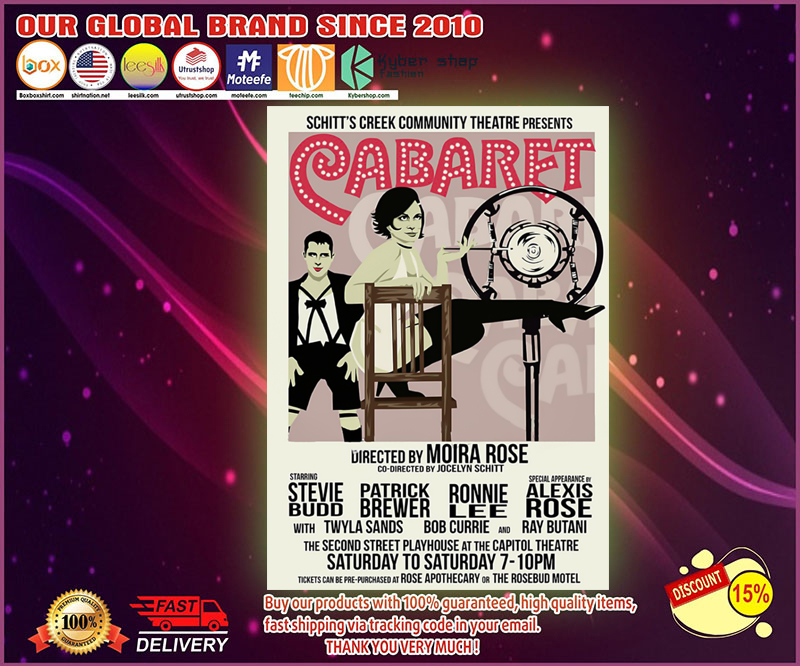 Schitt_s creek Cabaret community theatre presents poster 2