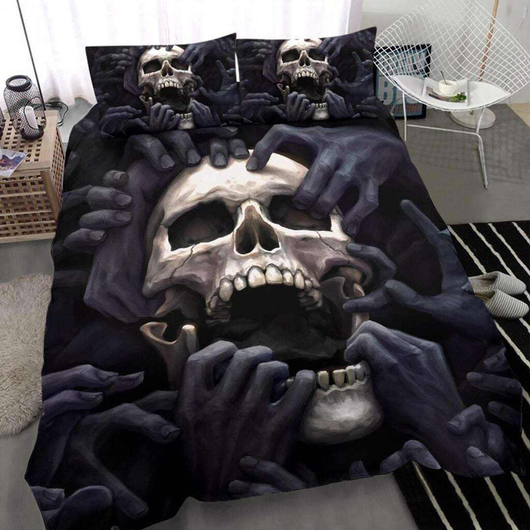 Screaming skull quilt bedding set – LIMITED EDITION