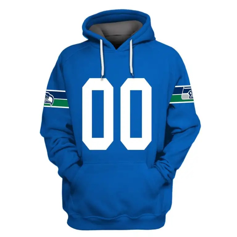 Seattle Seahawks Custom Name And Number 3D Shirt Hoodie