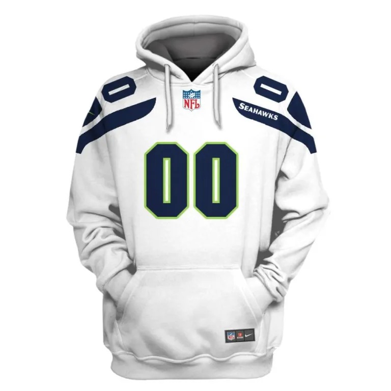 Seattle Seahawks Custom Name And Number 3D Shirt Hoodie
