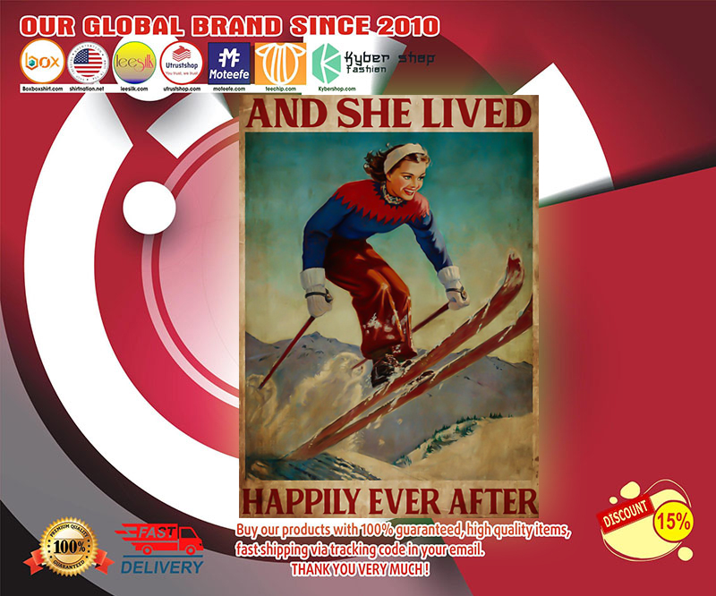 She lived happily ever skiing poster 4