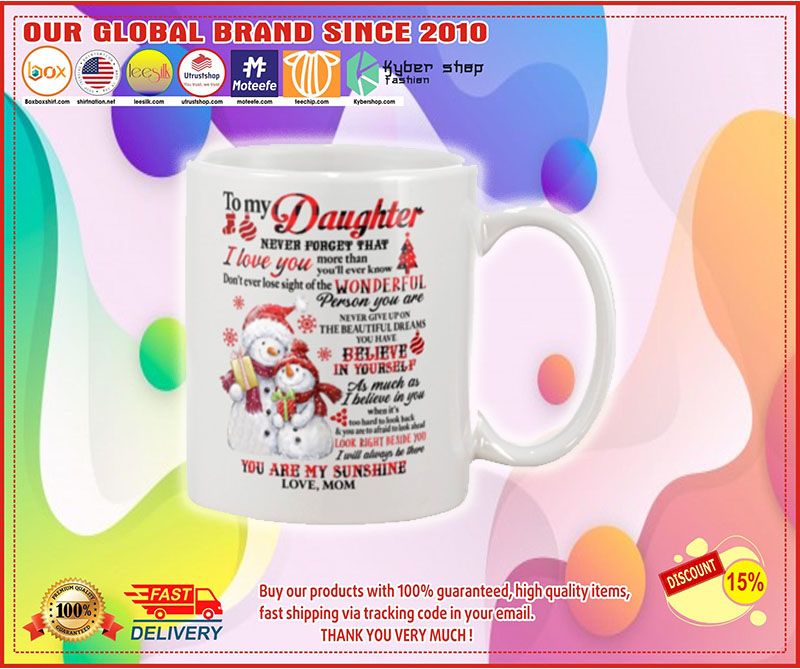 Snowman to my mother never forget that I love you mug 1