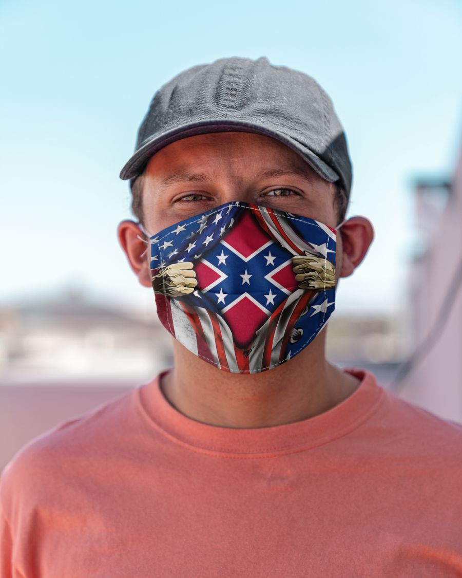 Southern United States - Confederate Flag cloth mask 2