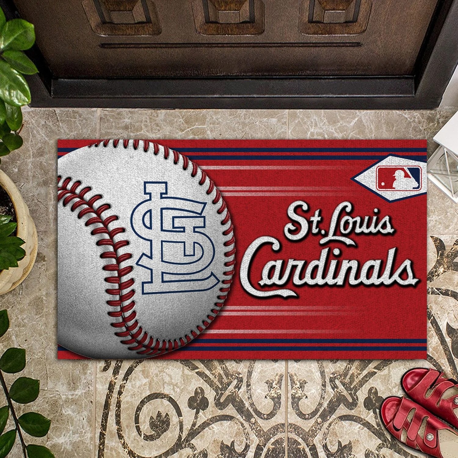St Louis Cardinals Baseball Doormat – BBS