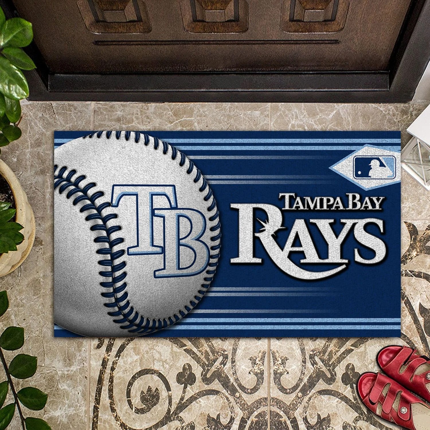 Tampa Bay Rays Baseball Doormat – BBS