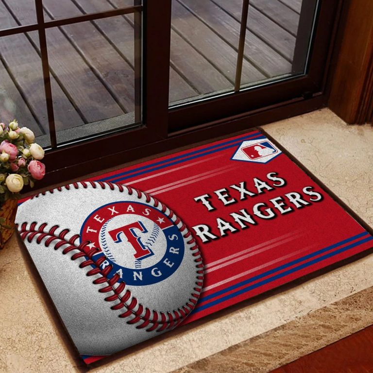 Texas Rangers Baseball Doormat1