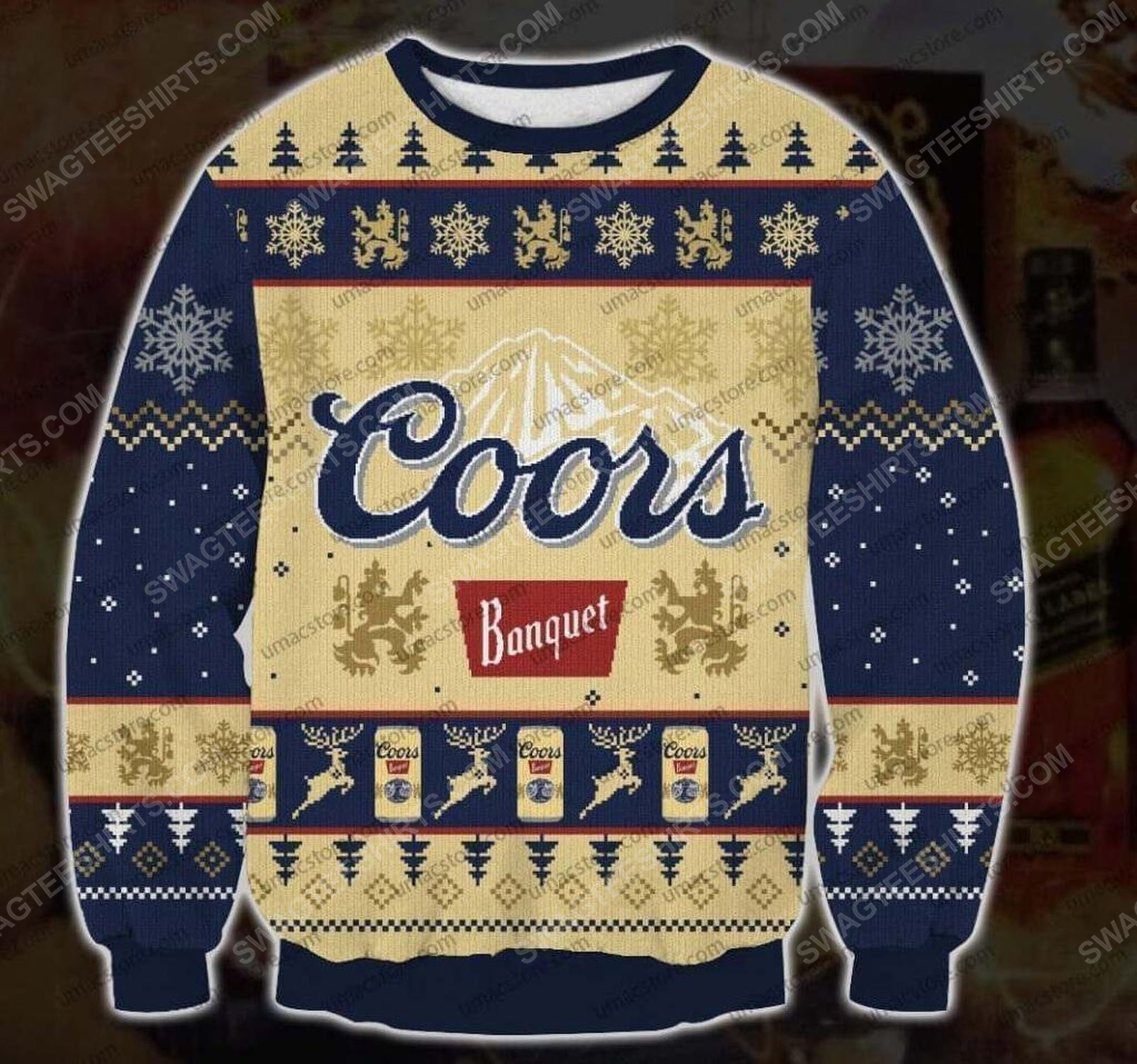 [special edition] The coors banquet beer ugly christmas sweater – maria