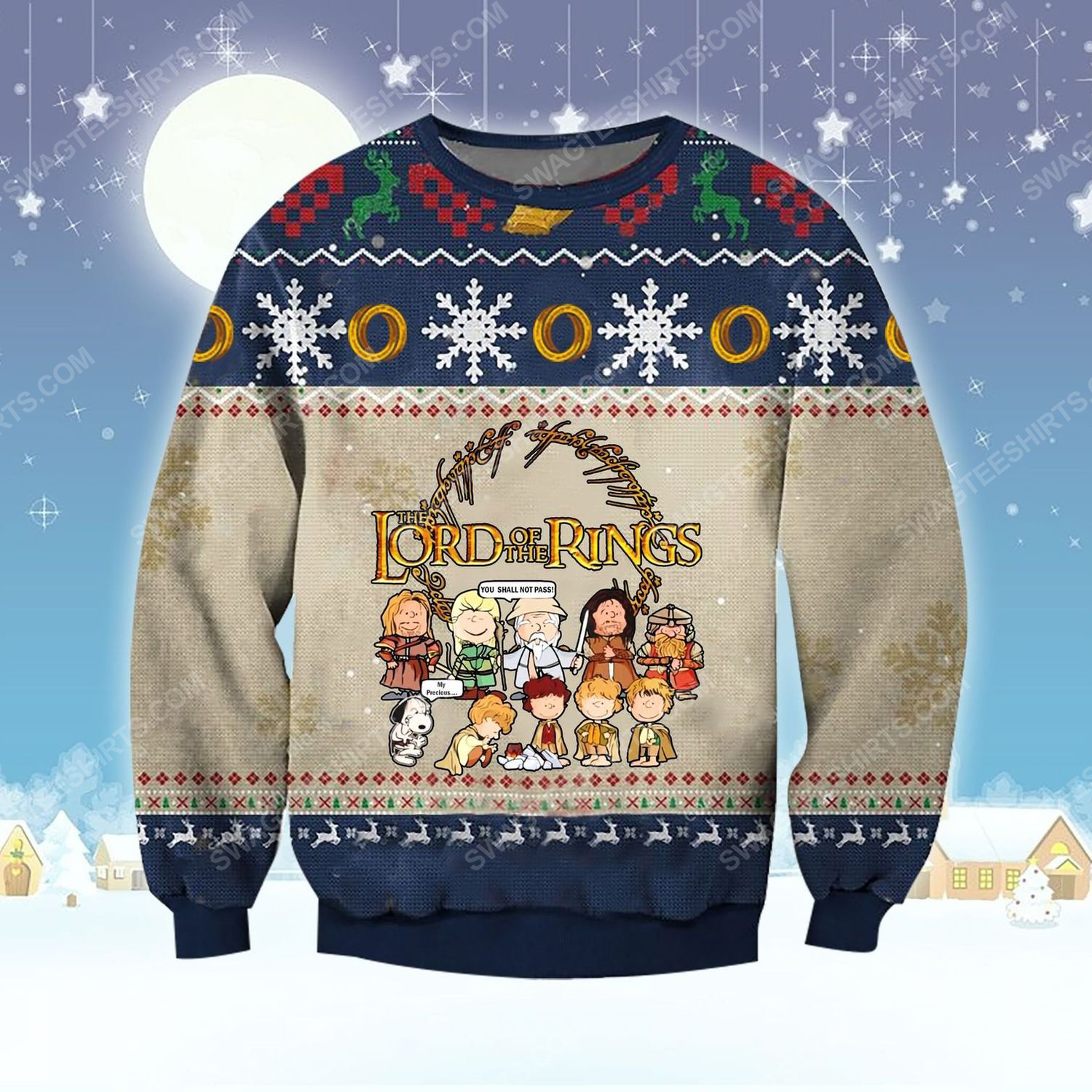 [special edition] The lord of the rings chibi ugly christmas sweater – maria