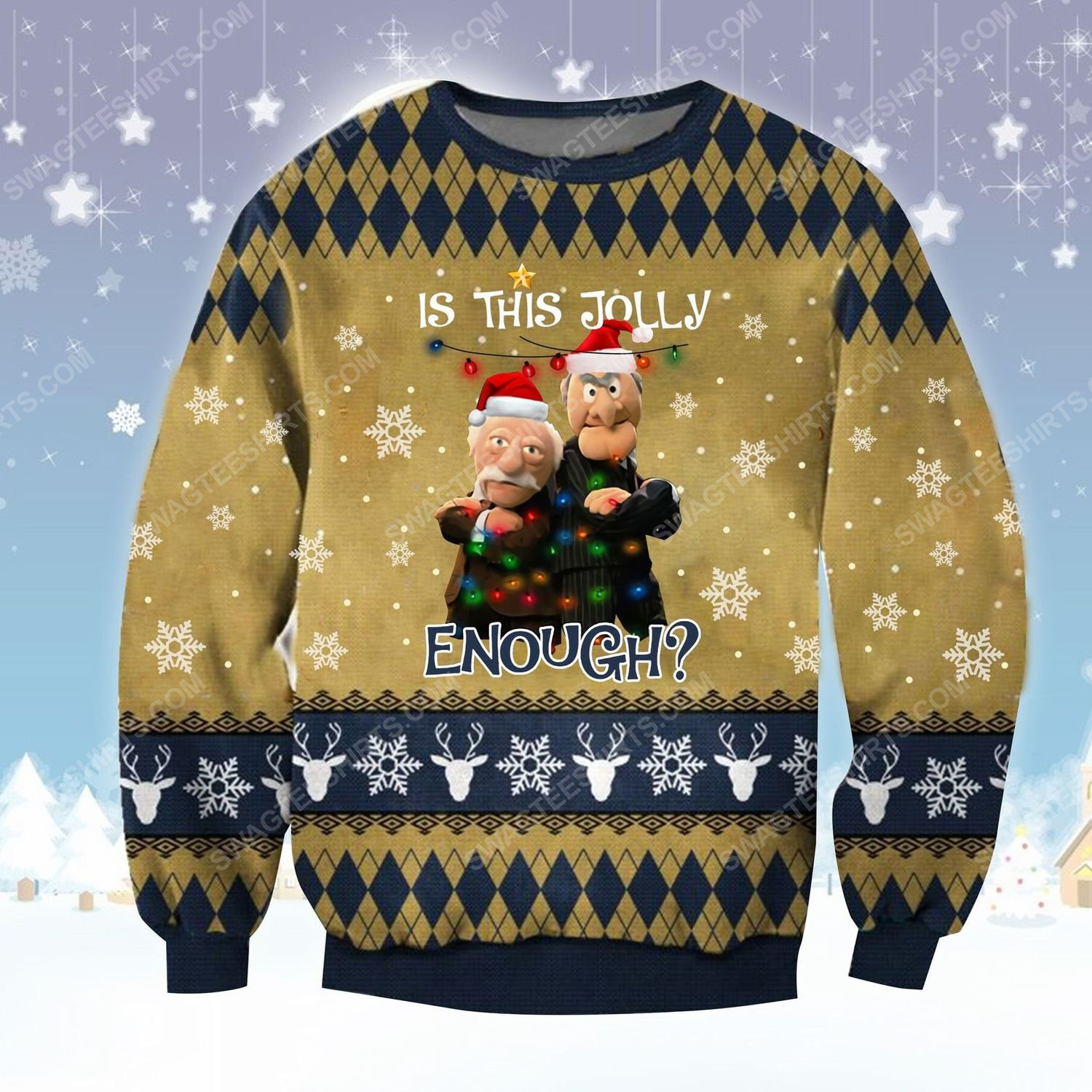 [special edition] The muppet show is this jolly enough ugly christmas sweater – maria