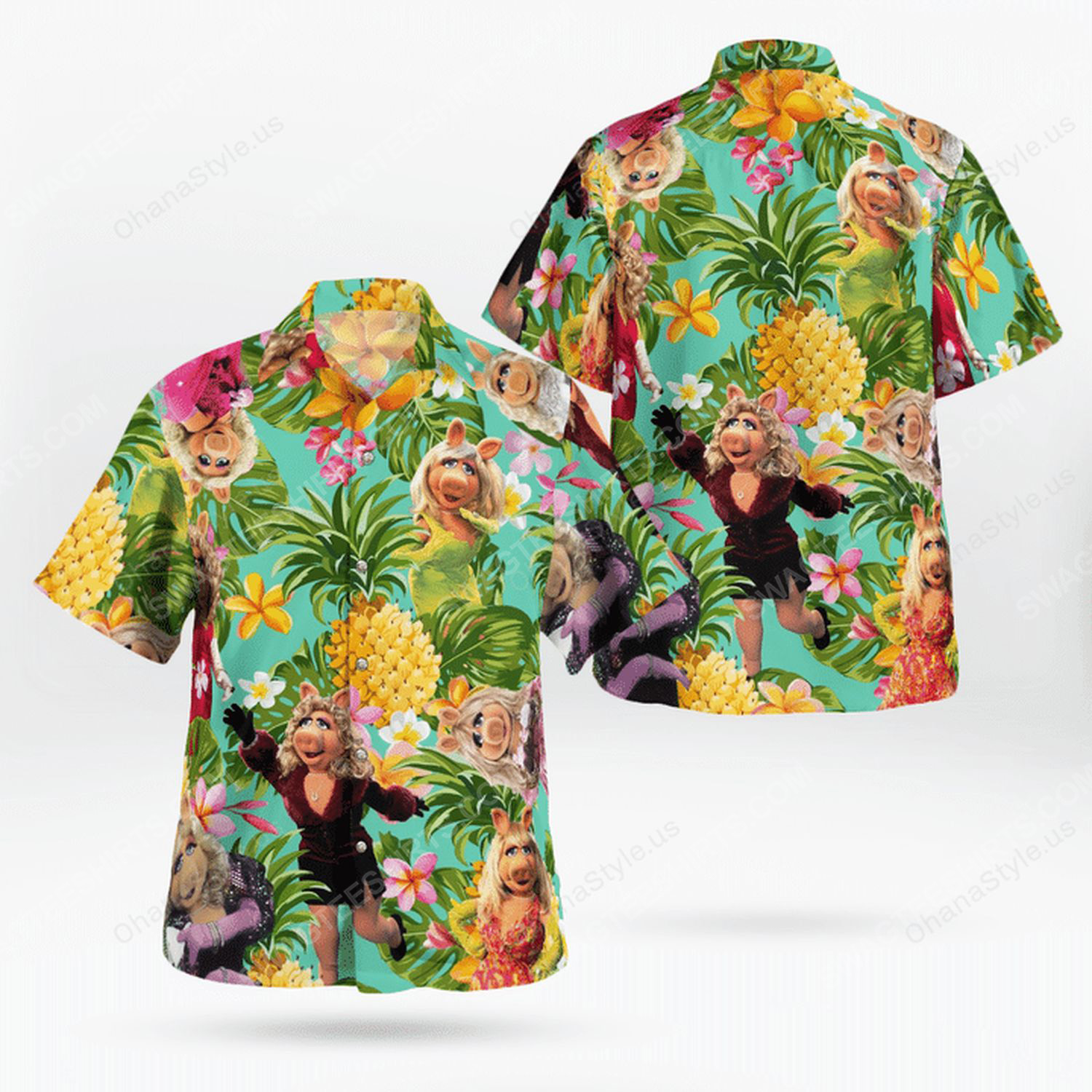 The muppet show miss piggy hawaiian shirt